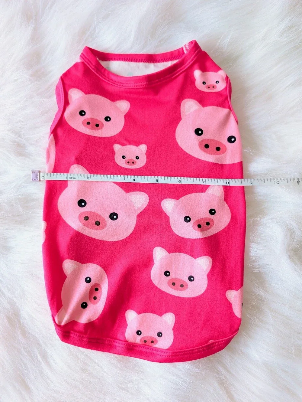 Cutebone Dog Tee, Pigs, New, Medium, Pink Multi-Color